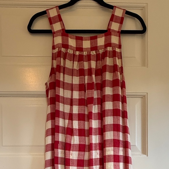 Doen x Heather Taylor Eve Dress in St. Ouen Plaid (Red Gingham) Size Small - Picture 7 of 9